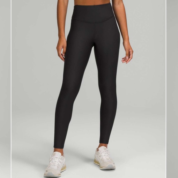 lululemon athletica Pants - NWT Lululemon Base Pace High Rise black running  tight 28” fleece. Size 0.